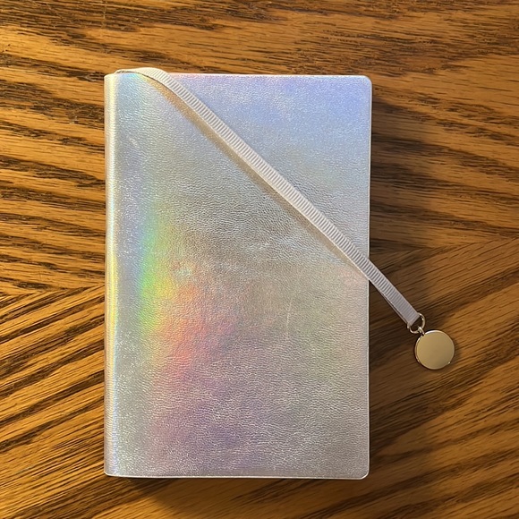 NWOT Iridescent Silver Pocket Notebook | Planner w Page Keeper • 5.5 x 4 Inch - Picture 16 of 16